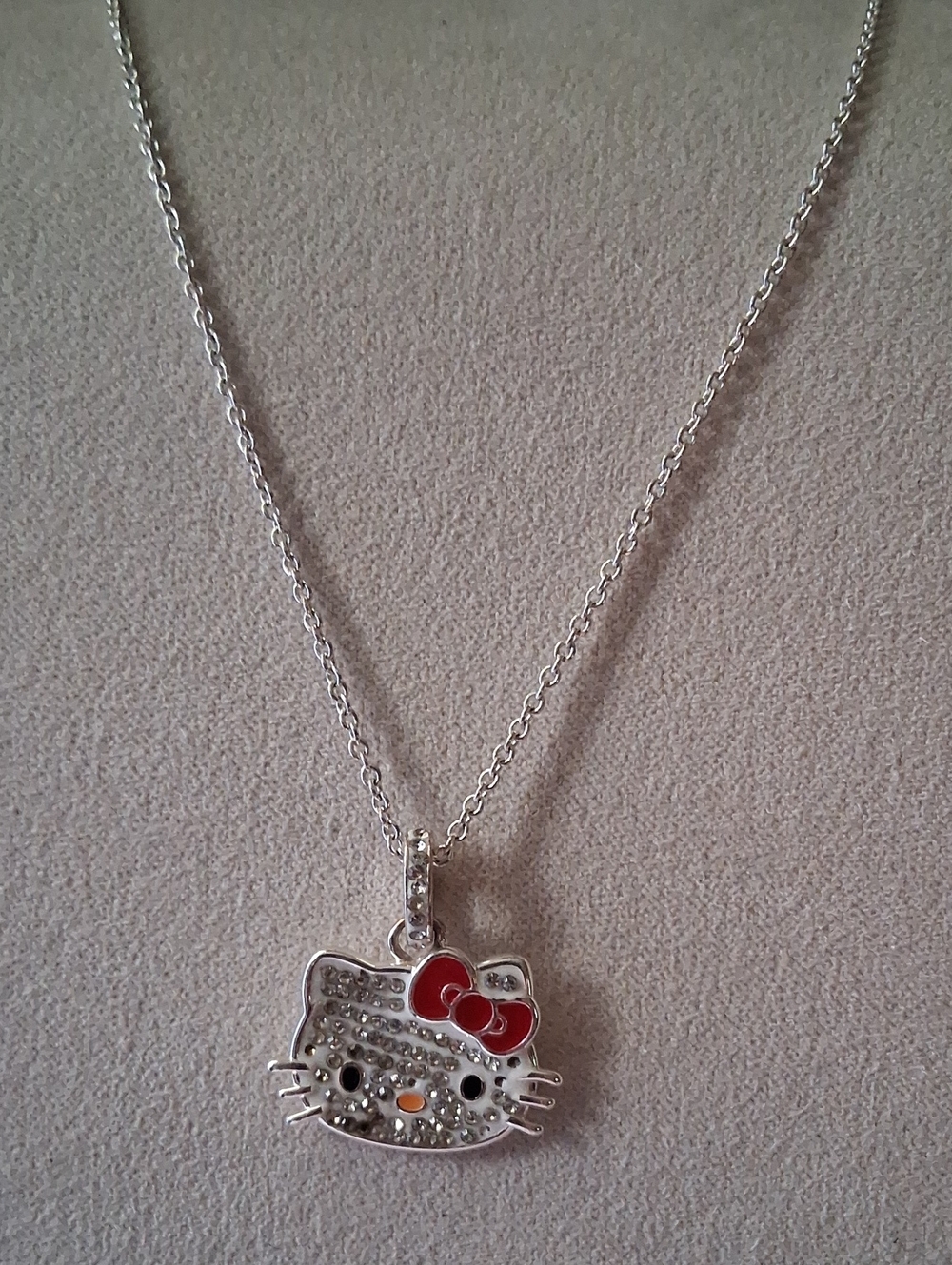 Hello Kitty Silver Pendant Necklace